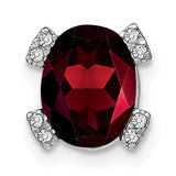 14k-white-gold-oval-garnet-and-diamond-chain-slide-SolomonJeweler-Wichita-KS-CustomJewelry