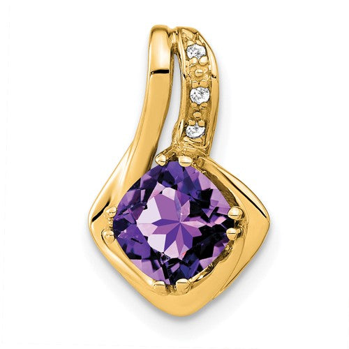 14k-amethyst-and-diamond-chain-slide-pendant-SolomonJeweler-Wichita-KS-CustomJewelry