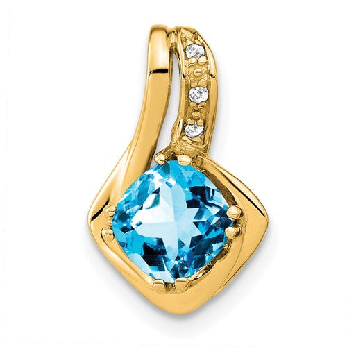 14k-blue-topaz-and-diamond-chain-slide-pendant-SolomonJeweler-Wichita-KS-CustomJewelry