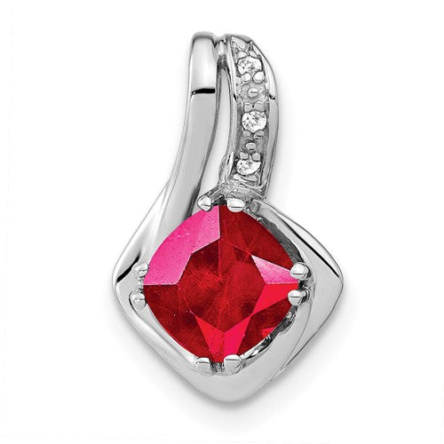 14k-white-gold-created-ruby-and-diamond-chain-slide-pendant-SolomonJeweler-Wichita-KS-CustomJewelry