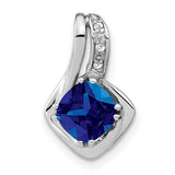 14k-white-gold-created-sapphire-and-diamond-chain-siide-pendant-SolomonJeweler-Wichita-KS-CustomJewelry