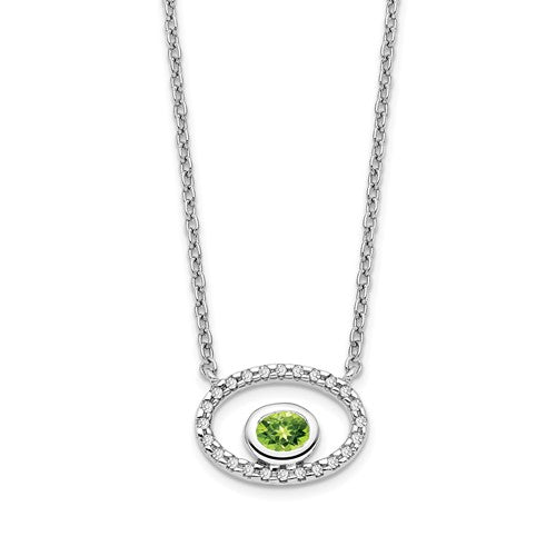 14k-white-gold-oval-peridot-and-diamond-18in-necklace-SolomonJeweler-Wichita-KS-CustomJewelry