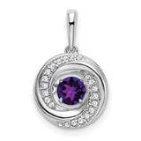 14k-white-gold-round-amethyst-and-diamond-pendant-SolomonJeweler-Wichita-KS-CustomJewelry