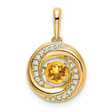 14k-round-citrine-and-diamond-pendant-SolomonJeweler-Wichita-KS-CustomJewelry