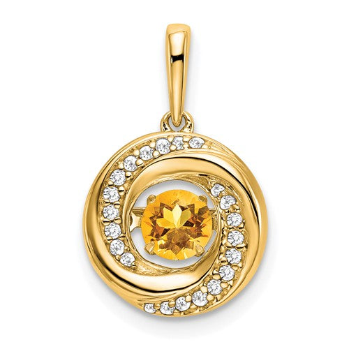 14k-round-citrine-and-diamond-pendant-SolomonJeweler-Wichita-KS-CustomJewelry