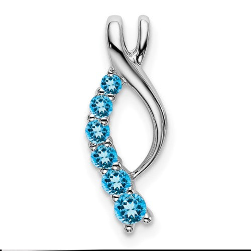 14k-white-gold-blue-topaz-journey-chain-slide-SolomonJeweler-Wichita-KS-CustomJewelry
