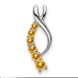 14k-white-gold-citrine-journey-chain-slide-SolomonJeweler-Wichita-KS-CustomJewelry