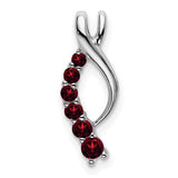 14k-white-gold-garnet-journey-chain-slide-SolomonJeweler-Wichita-KS-CustomJewelry