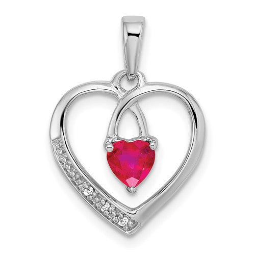 14k-white-gold-ruby-and-diamond-heart-pendant-SolomonJeweler-Wichita-KS-CustomJewelry