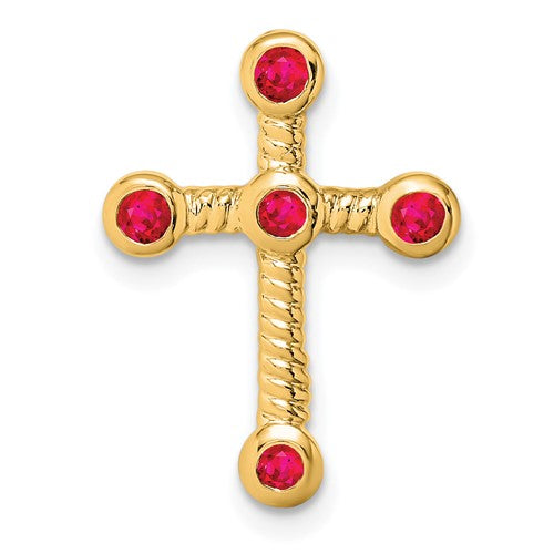 14k-ruby-cross-chain-slide-SolomonJeweler-Wichita-KS-CustomJewelry