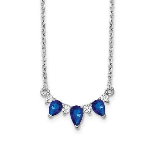 14k-white-gold-pear-sapphire-and-diamond-18-inch-necklace-SolomonJeweler-Wichita-KS-CustomJewelry