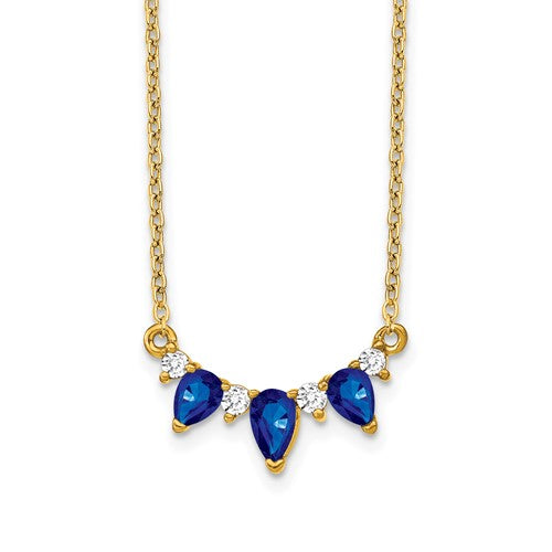 14k-pear-sapphire-and-diamond-18-inch-necklace-SolomonJeweler-Wichita-KS-CustomJewelry