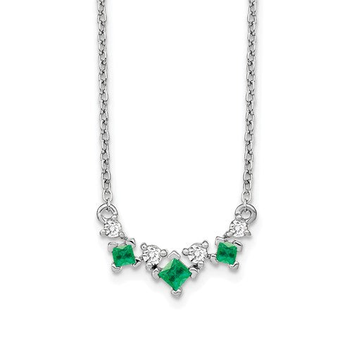14k-white-gold-emerald-and-diamond-18-inch-necklace-SolomonJeweler-Wichita-KS-CustomJewelry