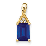 14k-emerald-shape-sapphire-and-diamond-pendant-SolomonJeweler-Wichita-KS-CustomJewelry