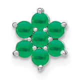 14k-white-gold-emerald-floral-chain-slide-SolomonJeweler-Wichita-KS-CustomJewelry