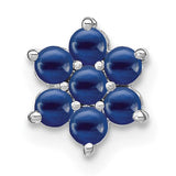 14k-white-gold-sapphire-floral-chain-slide-SolomonJeweler-Wichita-KS-CustomJewelry
