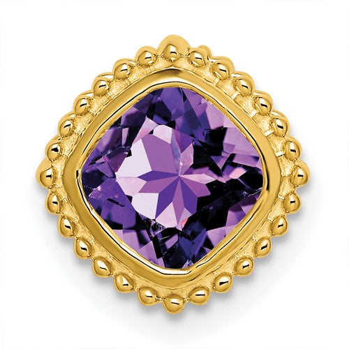 14k-cushion-amethyst-chain-slide-SolomonJeweler-Wichita-KS-CustomJewelry