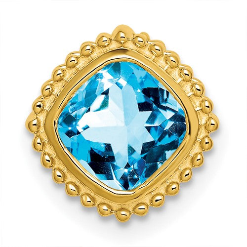 14k-cushion-blue-topaz-chain-slide-SolomonJeweler-Wichita-KS-CustomJewelry
