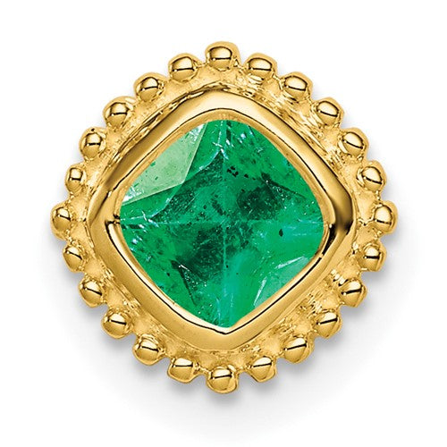 14k-cushion-emerald-chain-slide-SolomonJeweler-Wichita-KS-CustomJewelry