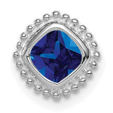 14k-white-gold-cushion-sapphire-chain-slide-SolomonJeweler-Wichita-KS-CustomJewelry