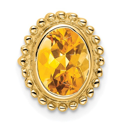 14k-oval-citrine-chain-slide-SolomonJeweler-Wichita-KS-CustomJewelry