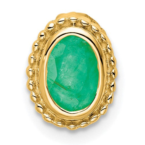 14k-oval-emerald-chain-slide-SolomonJeweler-Wichita-KS-CustomJewelry