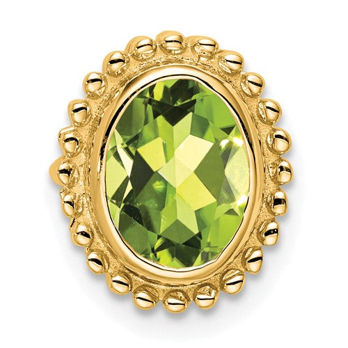 14k-oval-peridot-chain-slide-SolomonJeweler-Wichita-KS-CustomJewelry