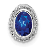 14k-white-gold-oval-sapphire-chain-slide-SolomonJeweler-Wichita-KS-CustomJewelry