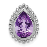 14k-white-gold-pear-amethyst-chain-slide-SolomonJeweler-Wichita-KS-CustomJewelry