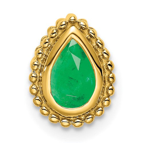 14k-pear-emerald-chain-slide-SolomonJeweler-Wichita-KS-CustomJewelry