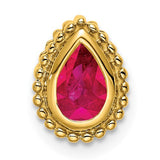 14k-pear-ruby-chain-slide-SolomonJeweler-Wichita-KS-CustomJewelry