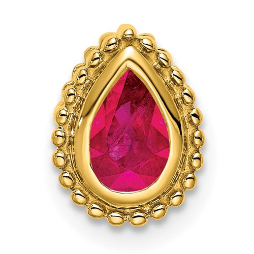 14k-pear-ruby-chain-slide-SolomonJeweler-Wichita-KS-CustomJewelry