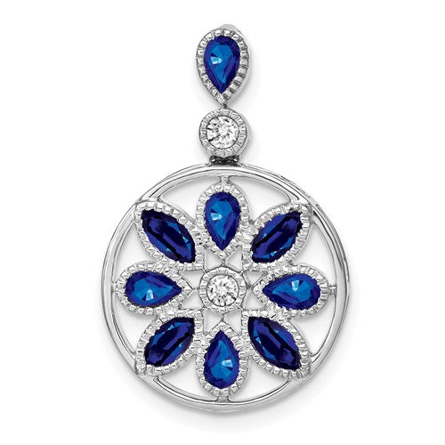 14k-white-gold-sapphire-and-diamond-pendant-SolomonJeweler-Wichita-KS-CustomJewelry