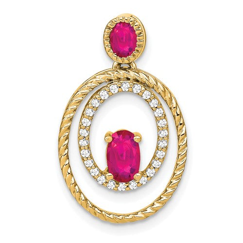 14k-ruby-and-diamond-oval-pendant-SolomonJeweler-Wichita-KS-CustomJewelry