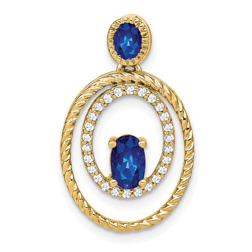 14k-sapphire-and-diamond-oval-pendant-SolomonJeweler-Wichita-KS-CustomJewelry