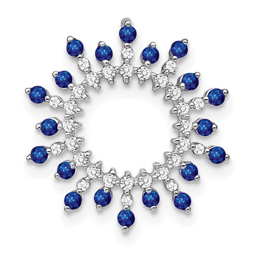 14k-white-gold-sapphire-and-diamond-snowflake-chain-slide-SolomonJeweler-Wichita-KS-CustomJewelry