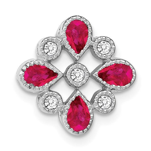 14k-white-gold-ruby-and-diamond-chain-slide-SolomonJeweler-Wichita-KS-CustomJewelry