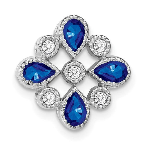 14k-white-gold-sapphire-and-diamond-chain-slide-SolomonJeweler-Wichita-KS-CustomJewelry