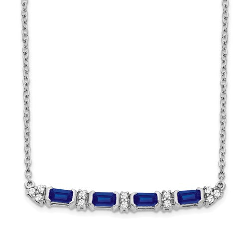 14k-white-gold-sapphire-and-diamond-18in-bar-necklace-SolomonJeweler-Wichita-KS-CustomJewelry