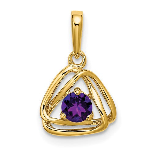 14k-amethyst-triangle-pendant-SolomonJeweler-Wichita-KS-CustomJewelry