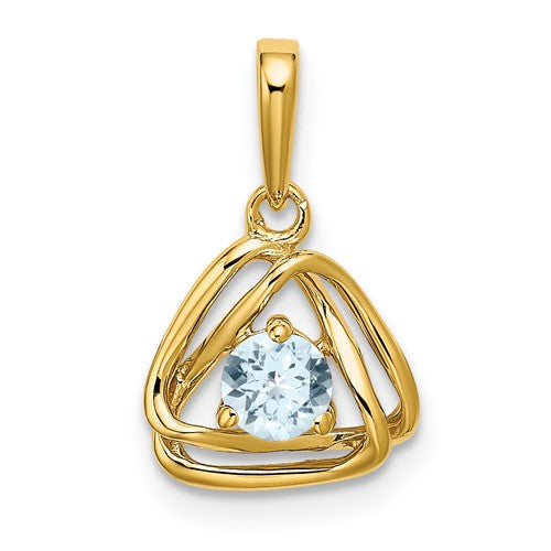 14k-aquamarine-triangle-pendant-SolomonJeweler-Wichita-KS-CustomJewelry