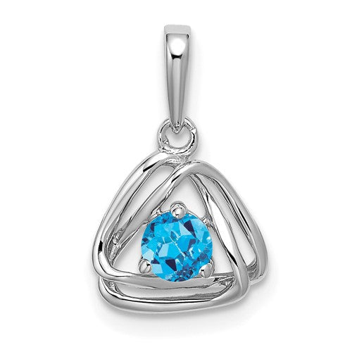 14k-white-gold-blue-topaz-triangle-pendant-SolomonJeweler-Wichita-KS-CustomJewelry
