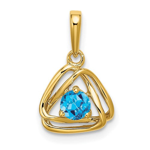 14k-blue-topaz-triangle-pendant-SolomonJeweler-Wichita-KS-CustomJewelry
