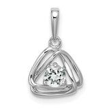 14k-white-gold-white-topaz-triangle-pendant-SolomonJeweler-Wichita-KS-CustomJewelry