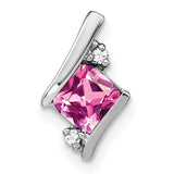 14k-white-gold-cushion-cr-pink-sapphire-and-diamond-chain-slide-SolomonJeweler-Wichita-KS-CustomJewelry