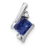 14k-white-gold-cushion-cr-sapphire-and-diamond-chain-slide-SolomonJeweler-Wichita-KS-CustomJewelry