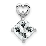 14k-white-gold-white-topaz-and-diamond-heart-chain-slide-SolomonJeweler-Wichita-KS-CustomJewelry