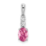 14k-white-gold-oval-pink-tourmaline-and-diamond-pendant-SolomonJeweler-Wichita-KS-CustomJewelry