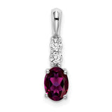 14k-white-gold-oval-rhodolite-garnet-and-diamond-pendant-SolomonJeweler-Wichita-KS-CustomJewelry