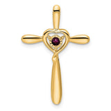 14k-rhodolite-garnet-cross-w-heart-chain-slide-SolomonJeweler-Wichita-KS-CustomJewelry
